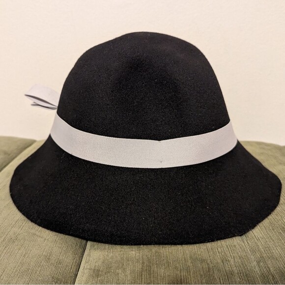 Banana Republic Black wool cloche hat NWT - Picture 6 of 9